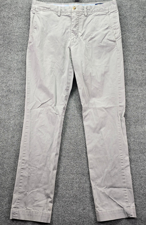 Polo by Ralph Lauren Other - Polo Ralph Lauren Pants Mens 34x34 Light Gray Stretch Straight Fit Chinos Pony